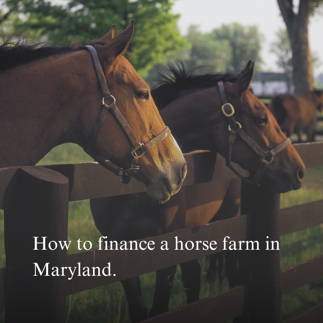 How To Finance A Horse Farm In Maryland